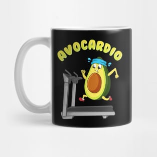 Cute & Funny Avo-Cardio Avocado Cardio Gym Pun Mug